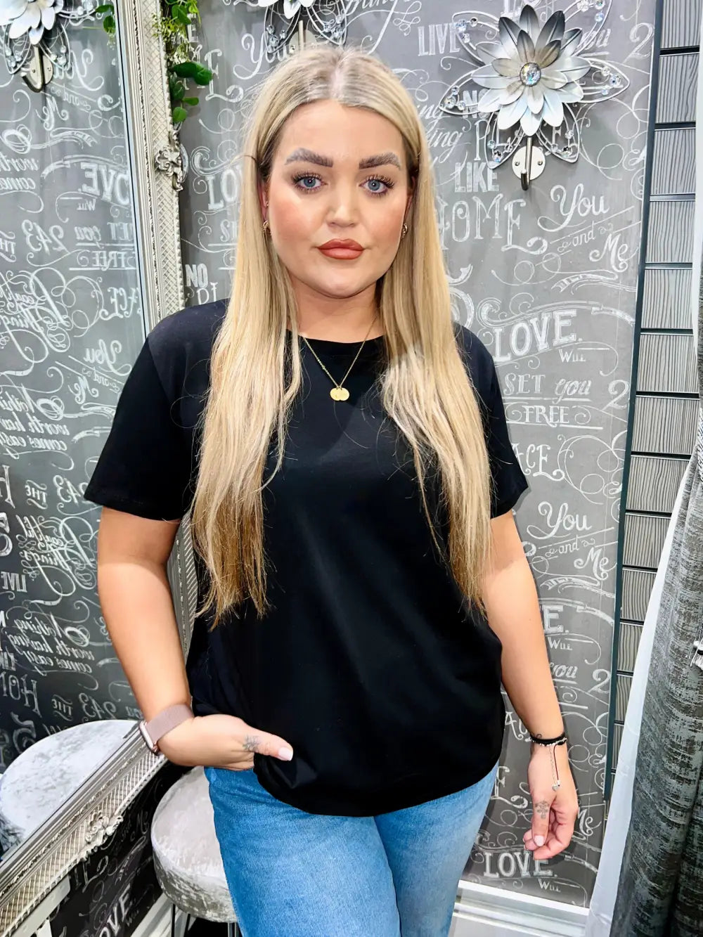 Maisie Plain T-Shirt BLACK