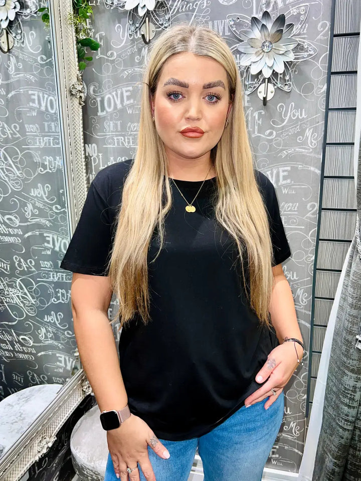 Maisie Plain T-Shirt BLACK