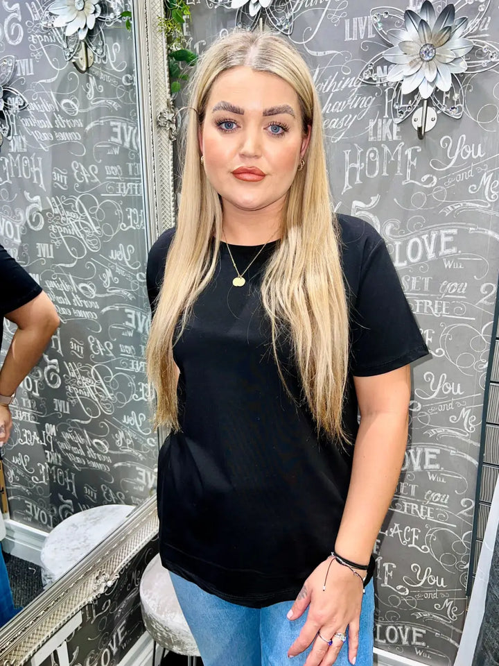 Maisie Plain T-Shirt BLACK