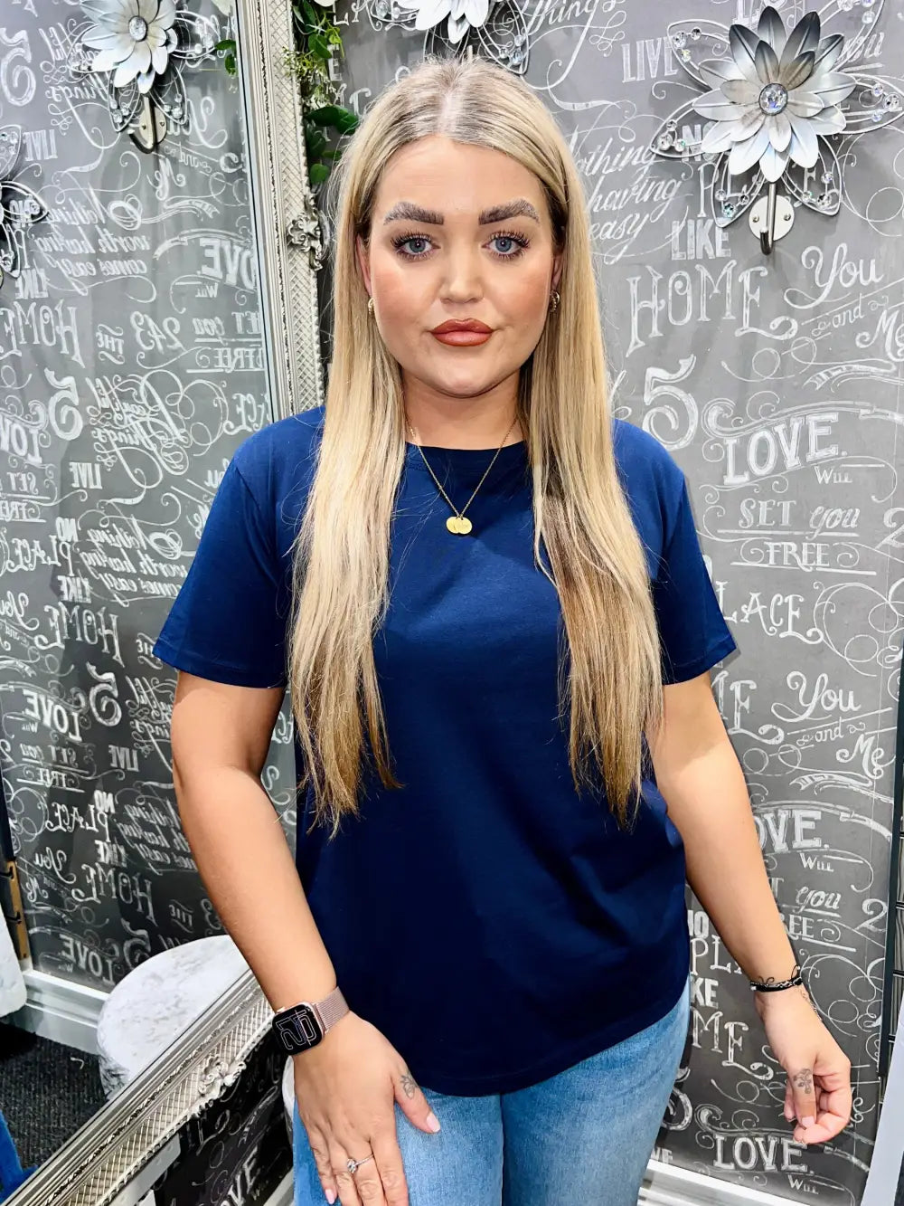 Maisie Plain T-Shirt NAVY