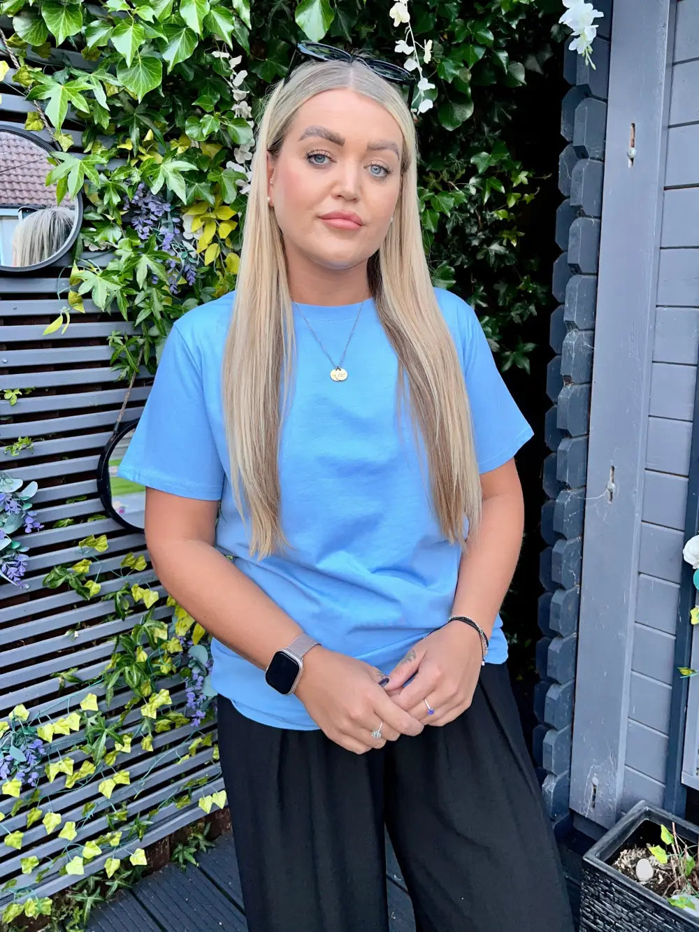 Maisie Plain T-Shirt SKYE BLUE