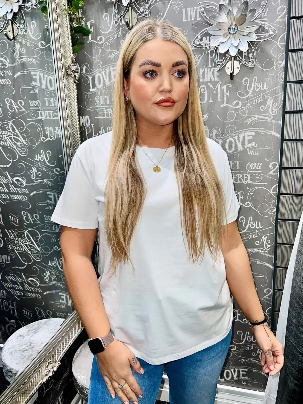 Maisie Plain T-Shirt WHITE