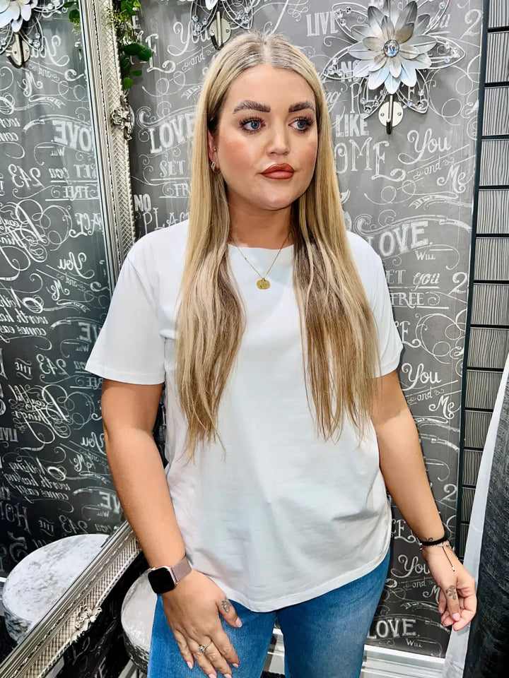 Maisie Plain T-Shirt WHITE