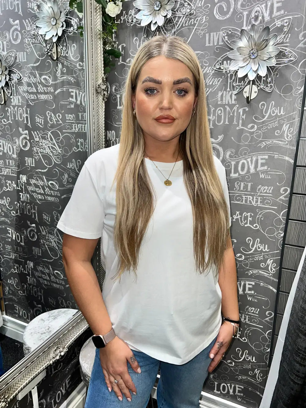 Maisie Plain T-Shirt WHITE