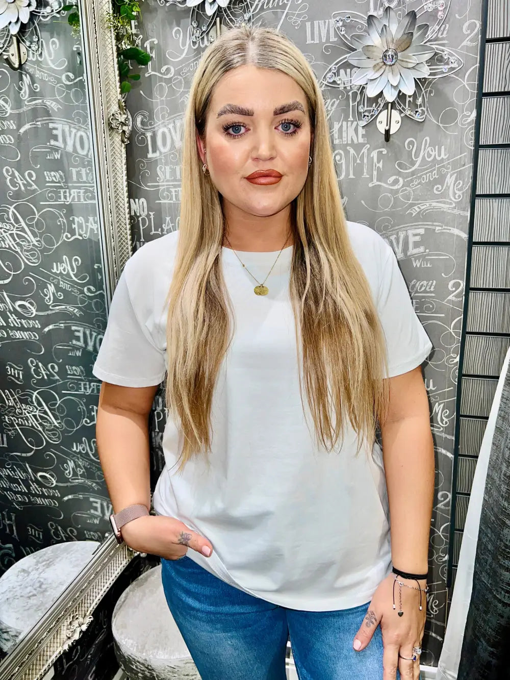 Maisie Plain T-Shirt WHITE