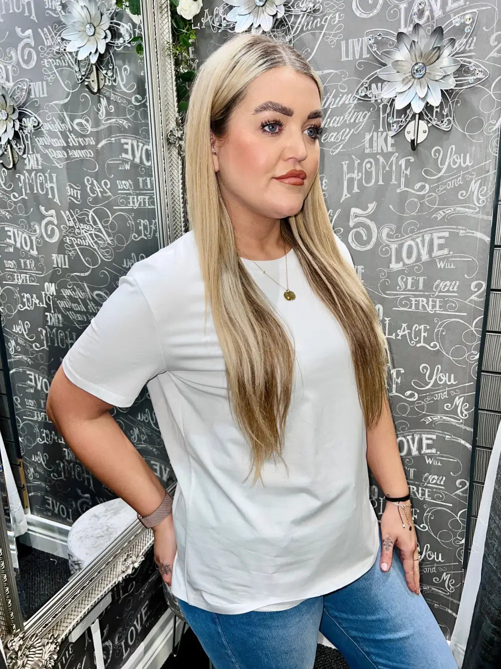 Maisie Plain T-Shirt WHITE