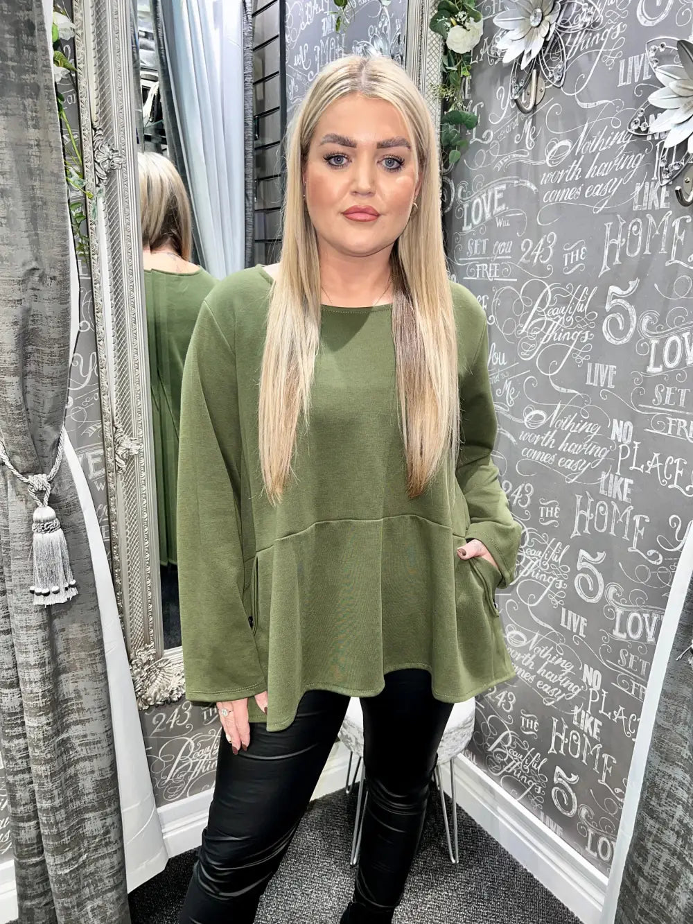 Mayan Made In Italy Top KHAKI - Tops