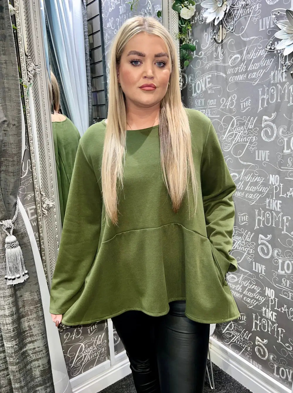 Mayan Made In Italy Top KHAKI - Tops