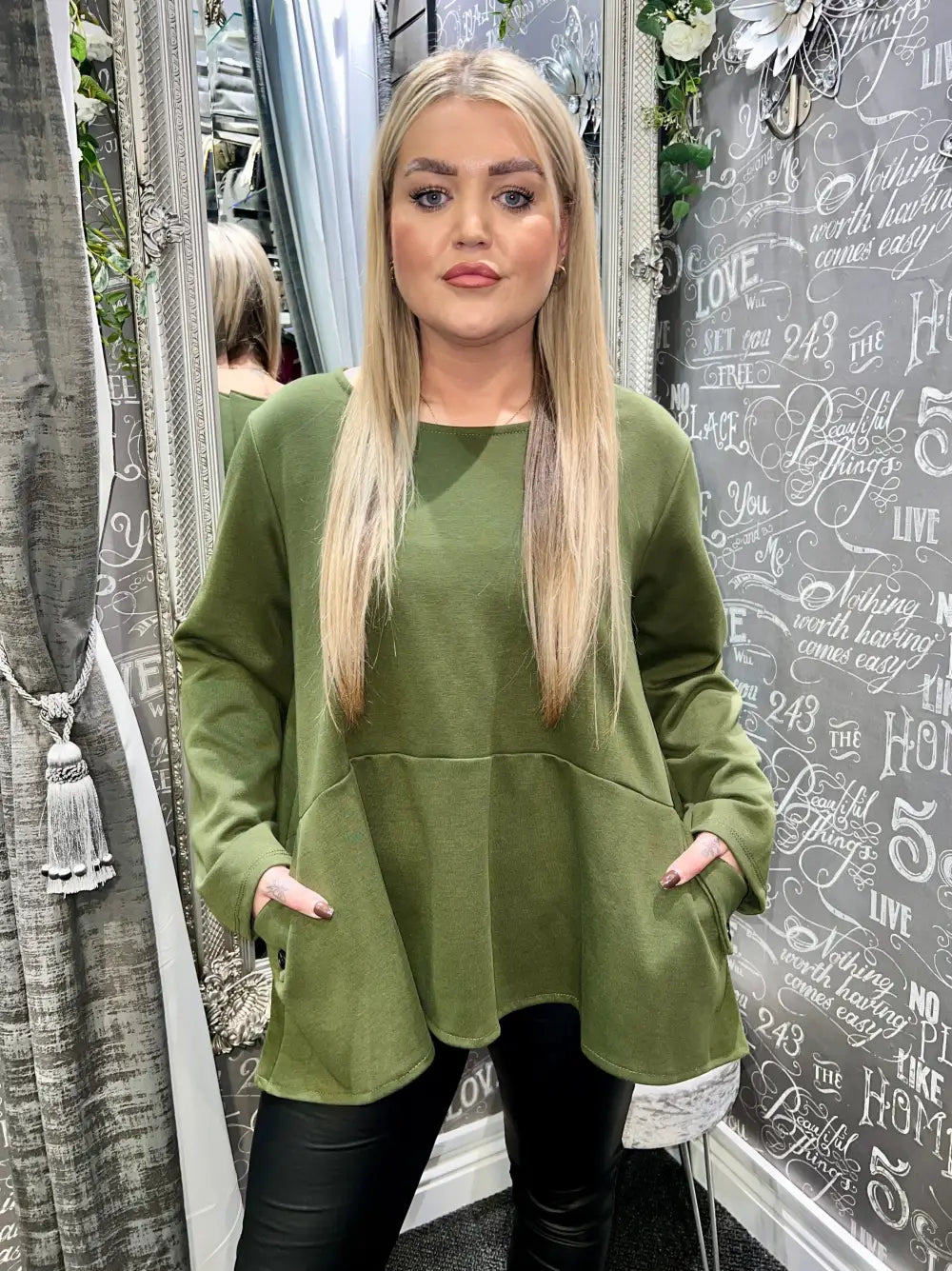 Mayan Made In Italy Top KHAKI - Tops