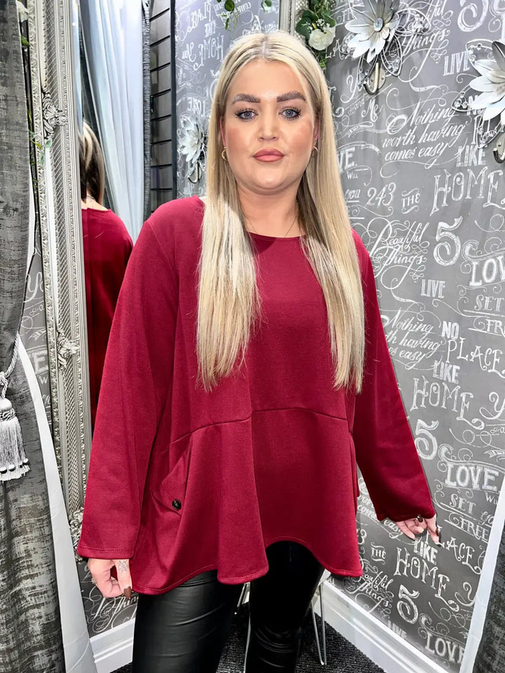 Mayan Made In Italy Top WINE - Tops