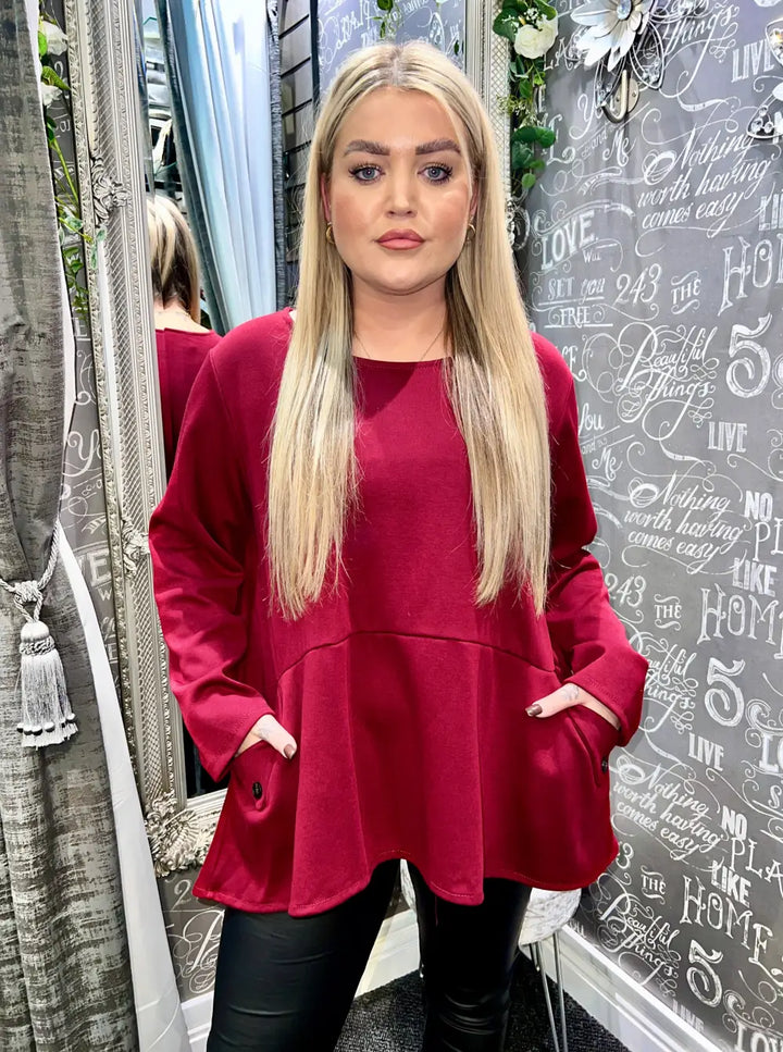 Mayan Made In Italy Top WINE - Tops