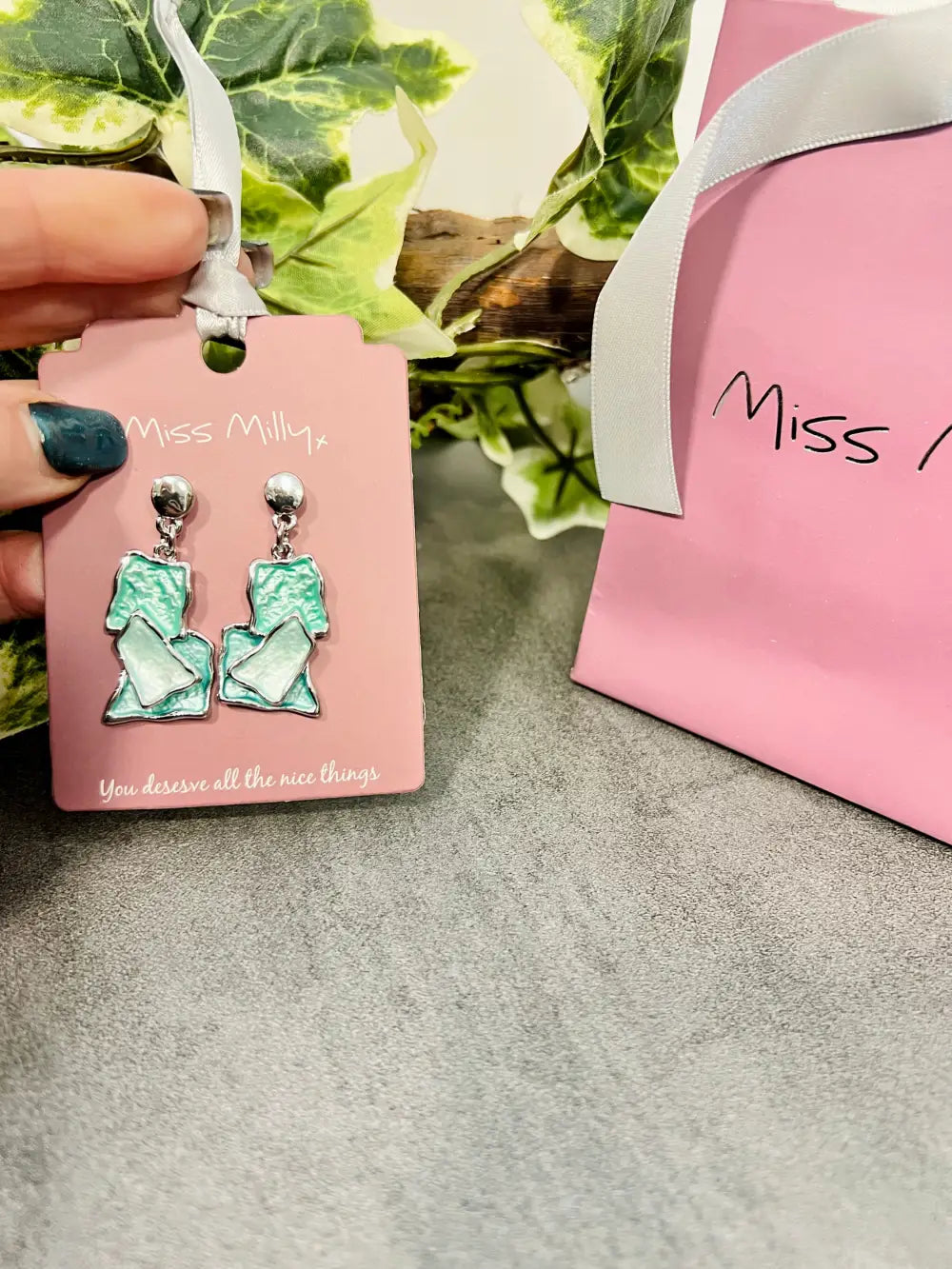 Miss Milly Beach Glass Drop Earrings