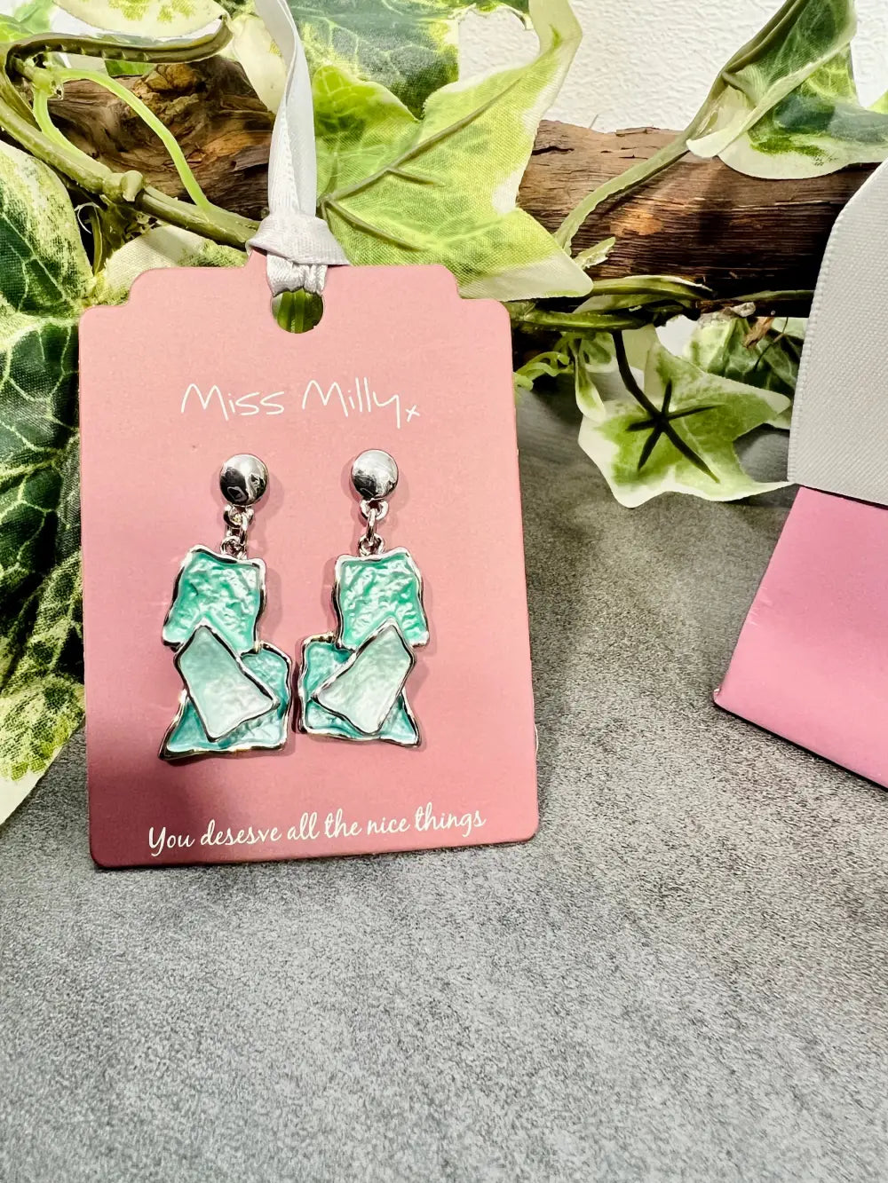 Miss Milly Beach Glass Drop Earrings