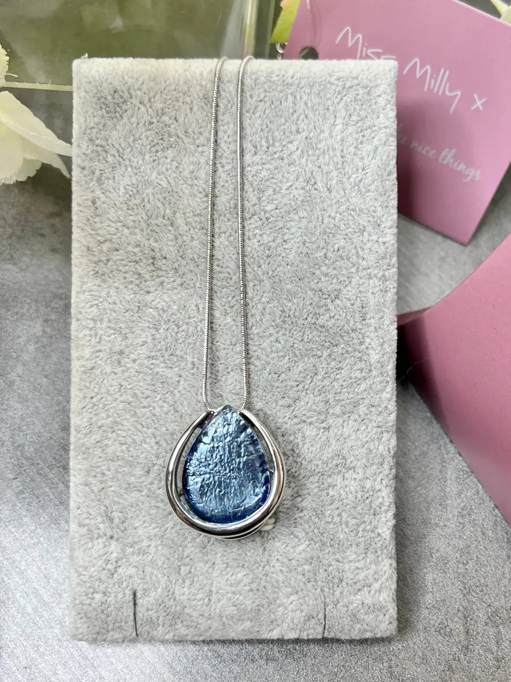 Miss Milly Blue Nugget Necklace - Jewellery