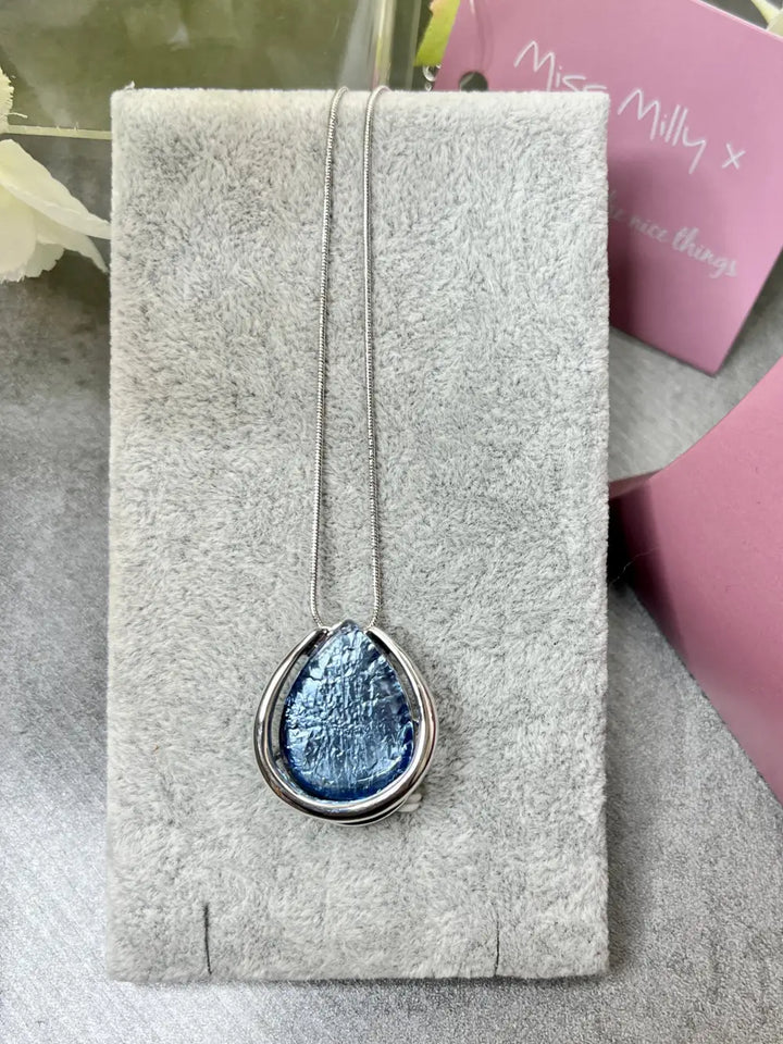 Miss Milly Blue Nugget Necklace - Jewellery