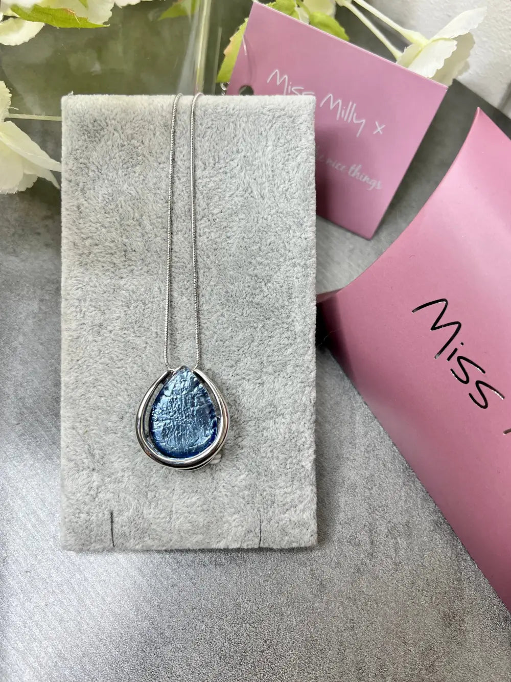 Miss Milly Blue Nugget Necklace - Jewellery