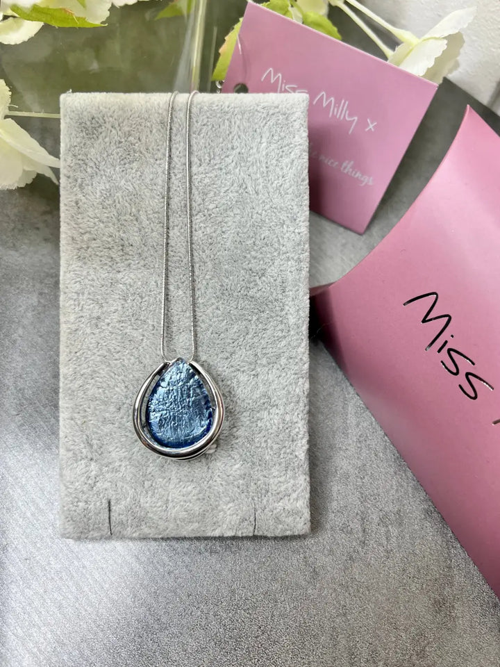 Miss Milly Blue Nugget Necklace - Jewellery