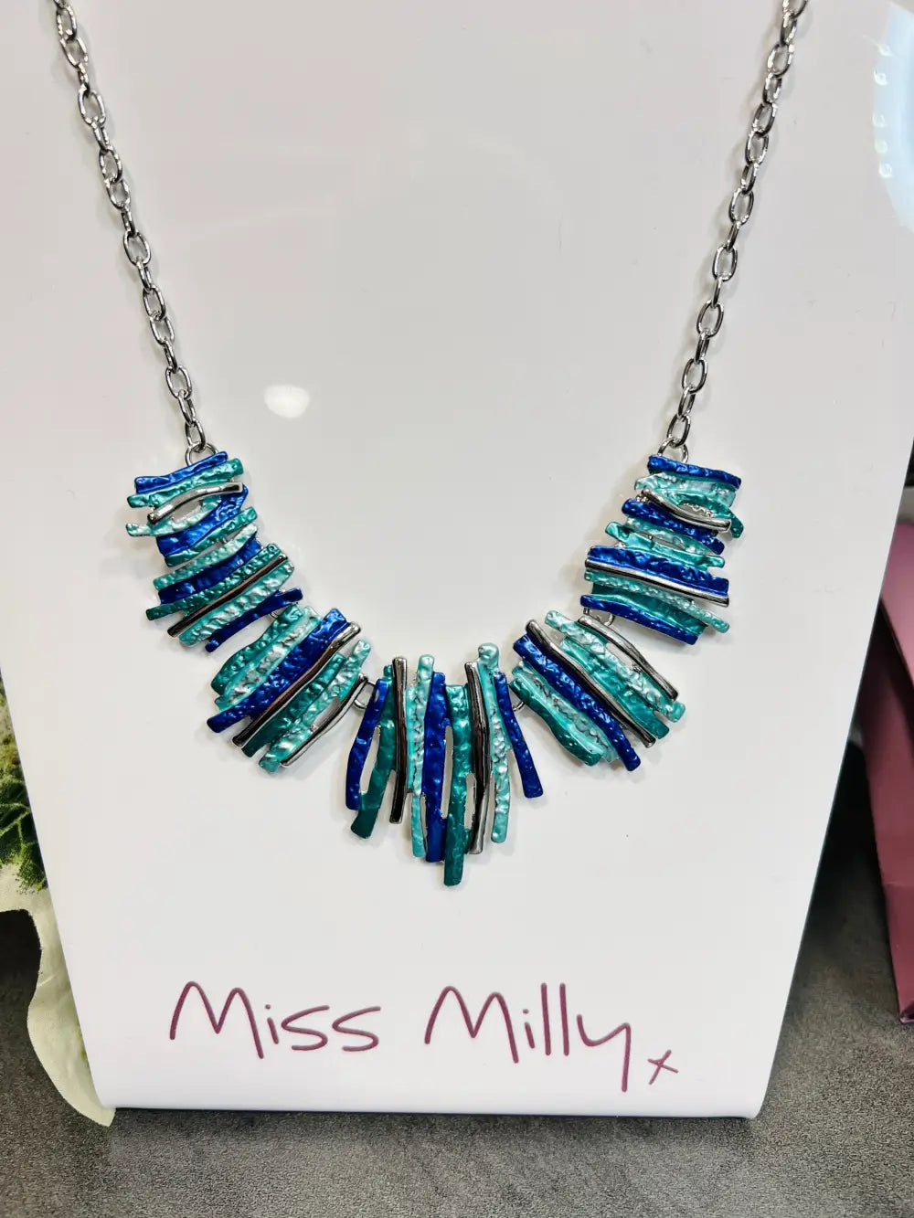 Miss Milly Blue Shard Necklace