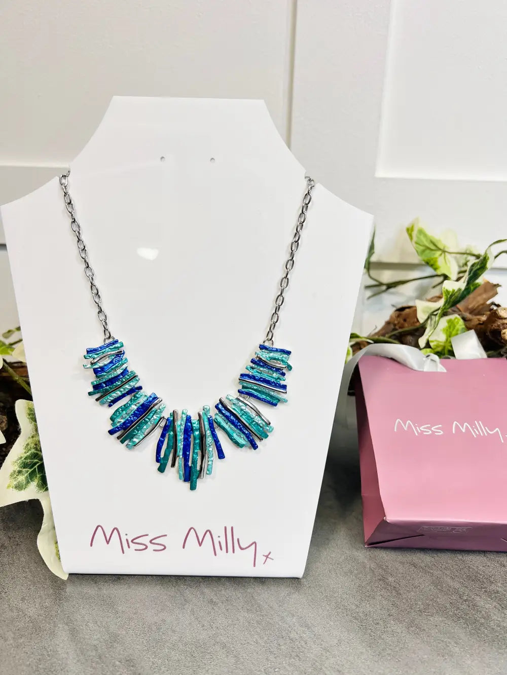 Miss Milly Blue Shard Necklace
