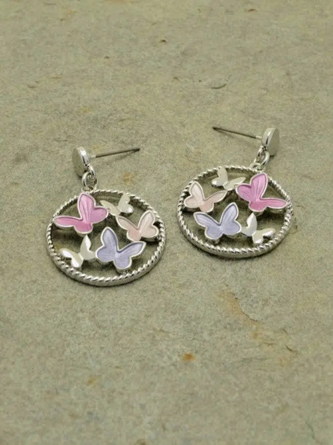 Miss Milly Butterfly in a Ring Earrings