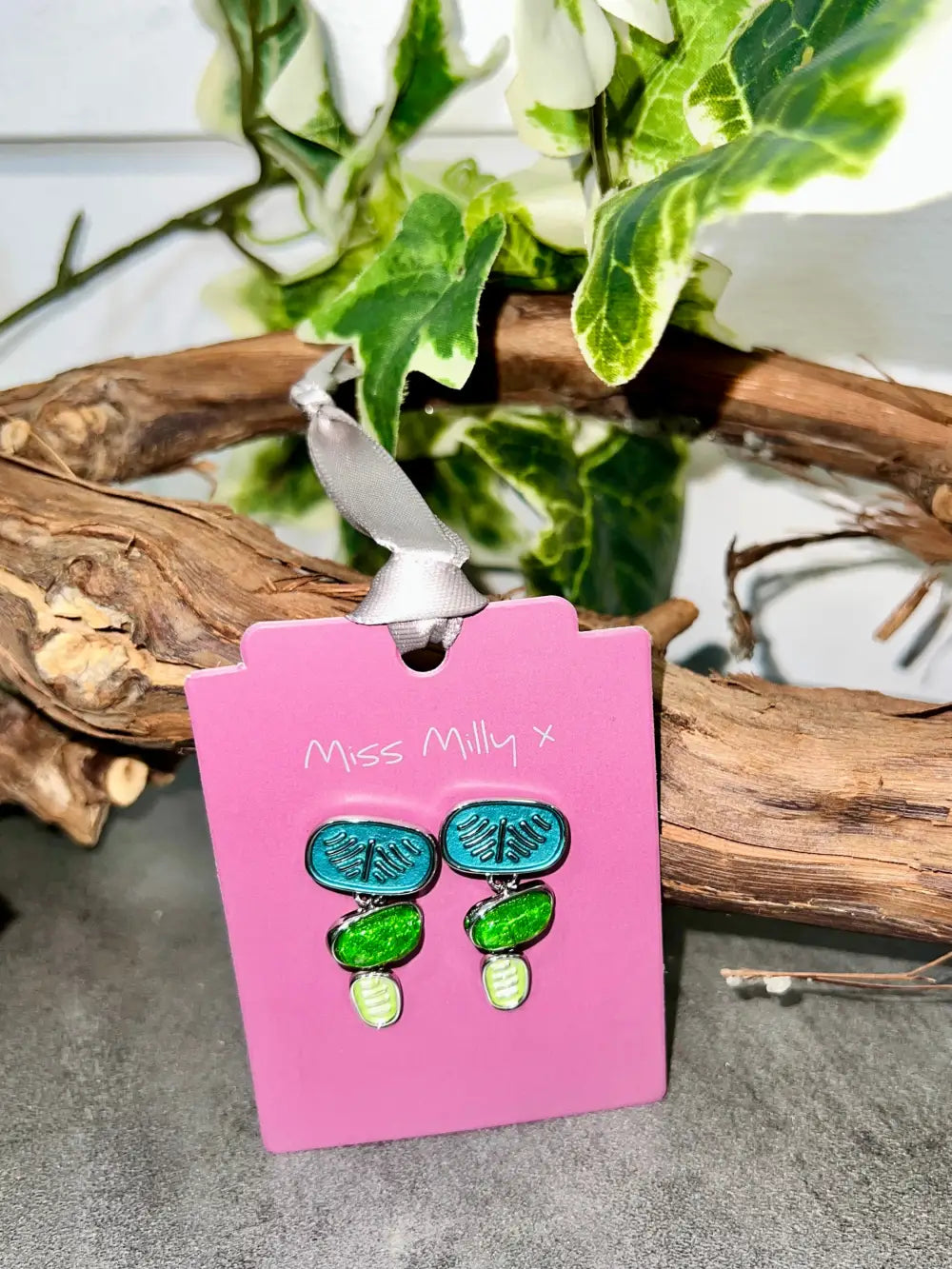 Miss Milly Drop Earrings GREEN - Miss Milly