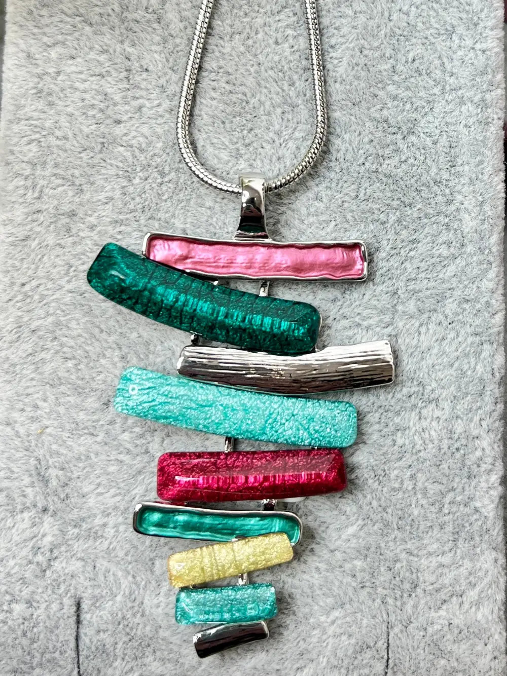 Miss Milly Layered Resin Necklace MULTI - Jewellery