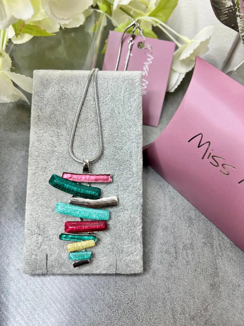 Miss Milly Layered Resin Necklace MULTI - Jewellery