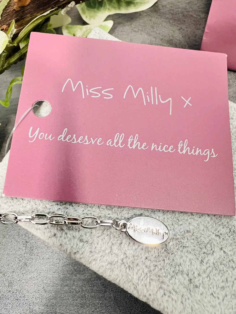 Miss Milly Raspberry Ripple Necklace