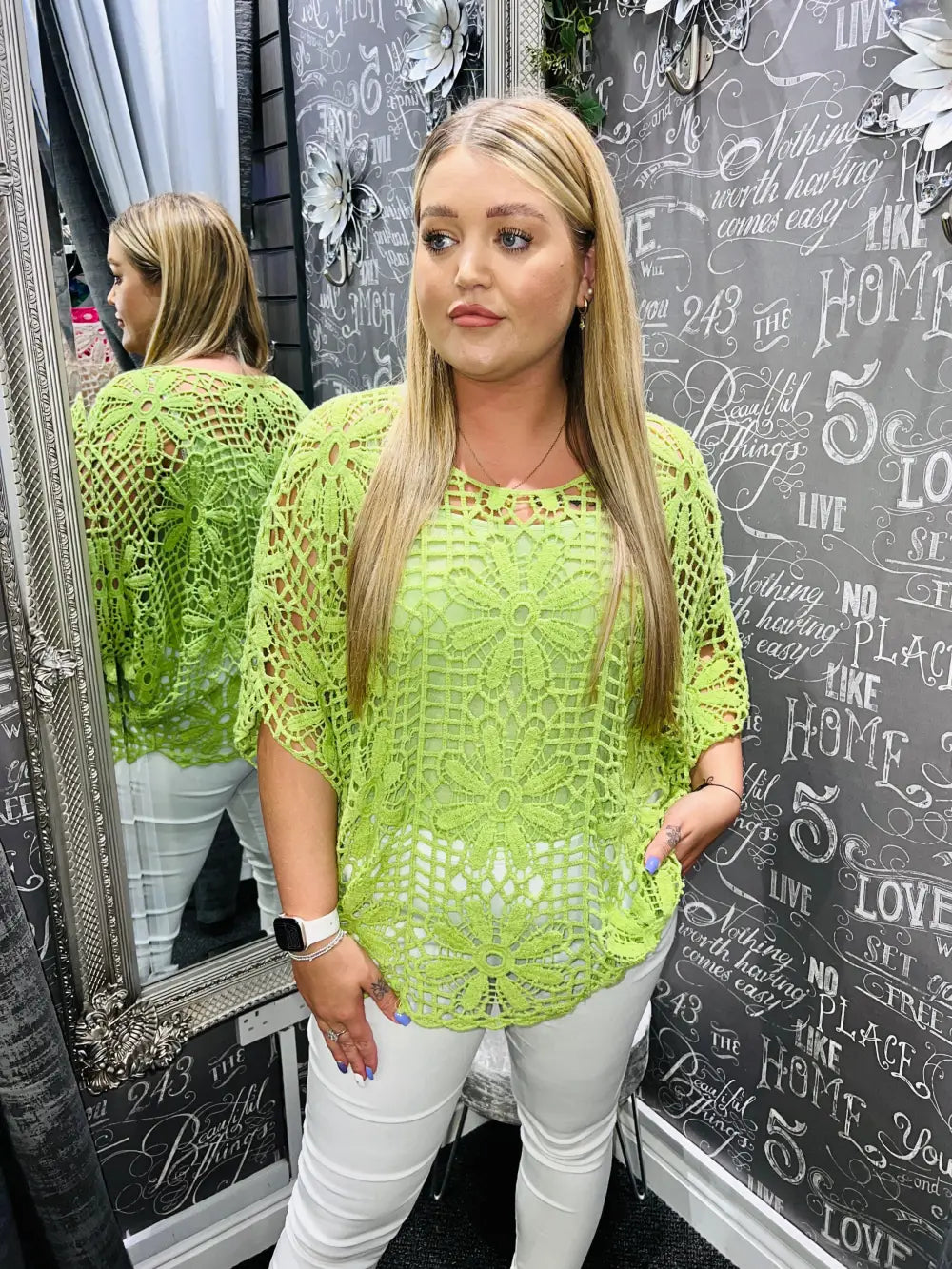 Natalia Crochet and Vest LIME