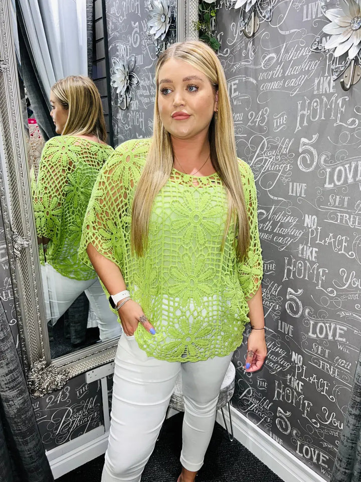 Natalia Crochet and Vest LIME