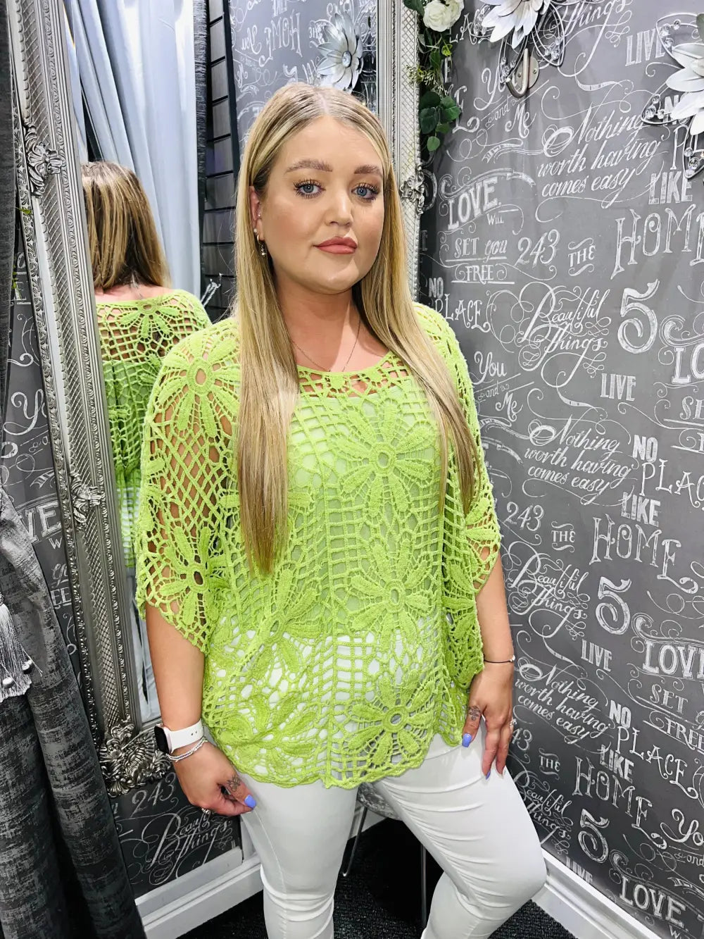 Natalia Crochet and Vest LIME