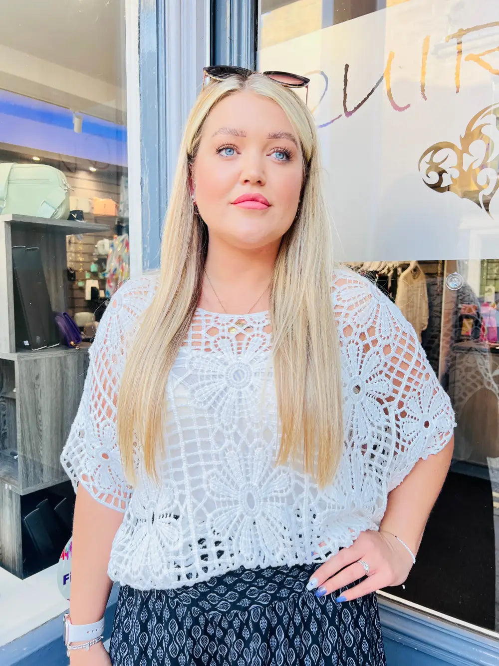 Natalia Crochet and Vest WHITE