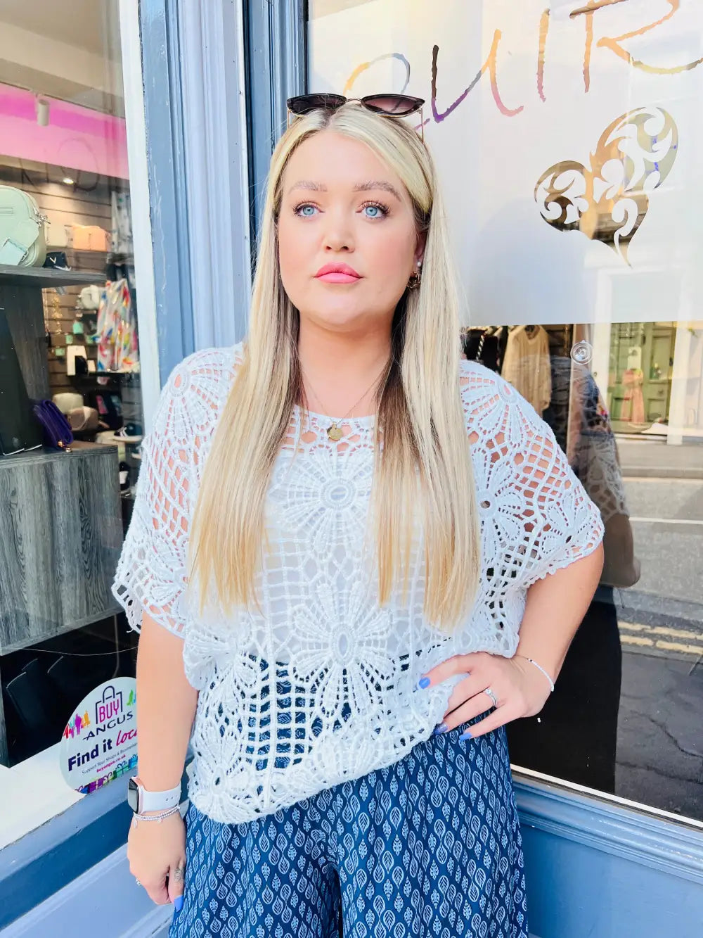 Natalia Crochet and Vest WHITE
