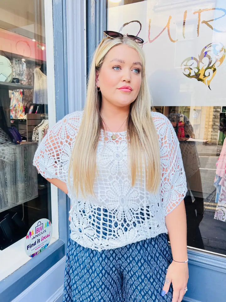 Natalia Crochet and Vest WHITE