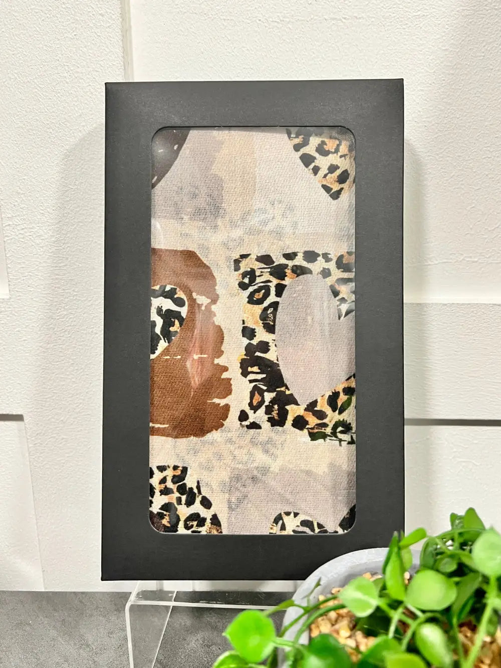 Patchwork Heart Scarf BEIGE - Scarf