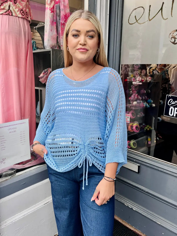 Peyton Fine Knit LIGHT BLUE