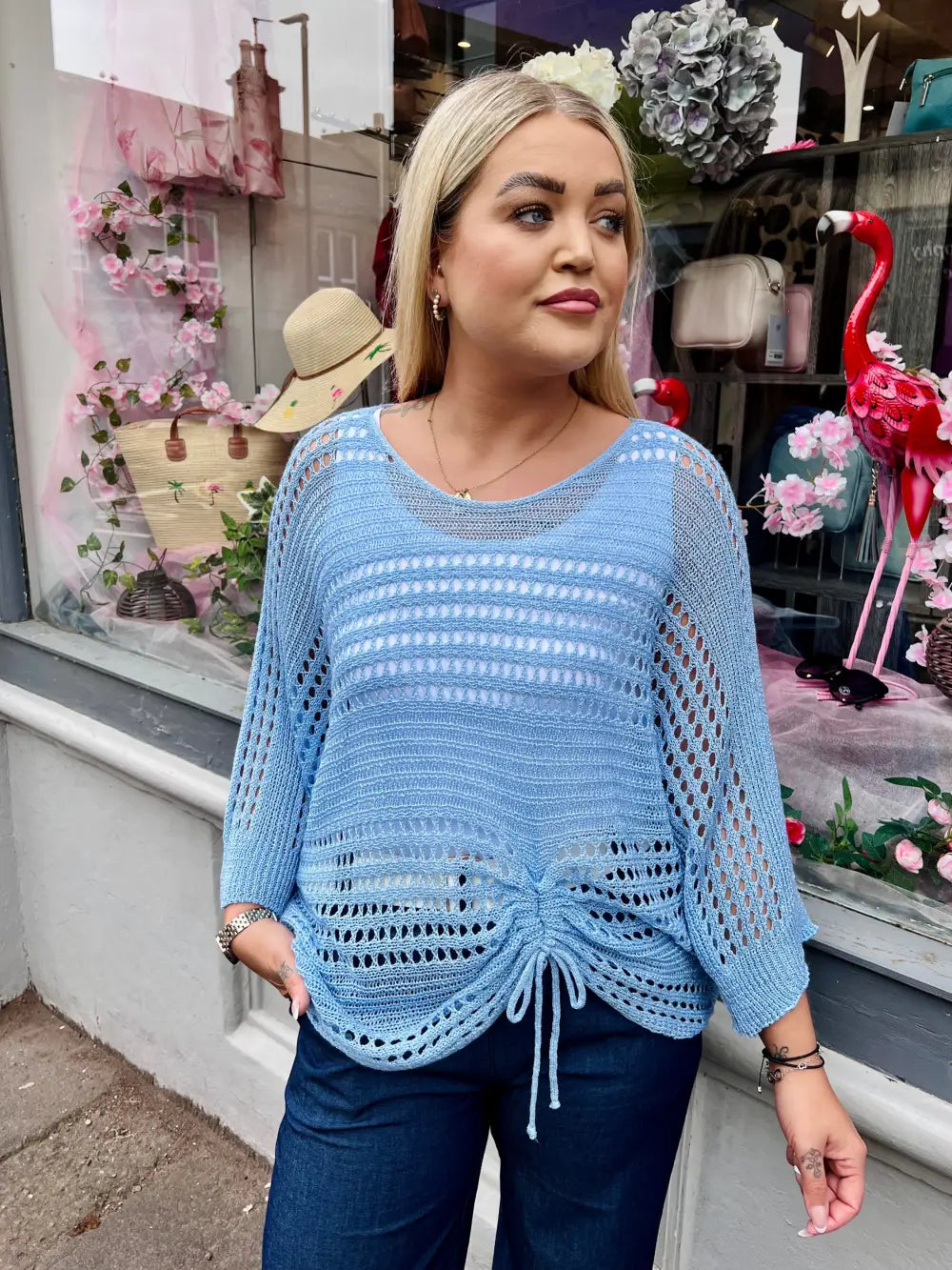 Peyton Fine Knit LIGHT BLUE