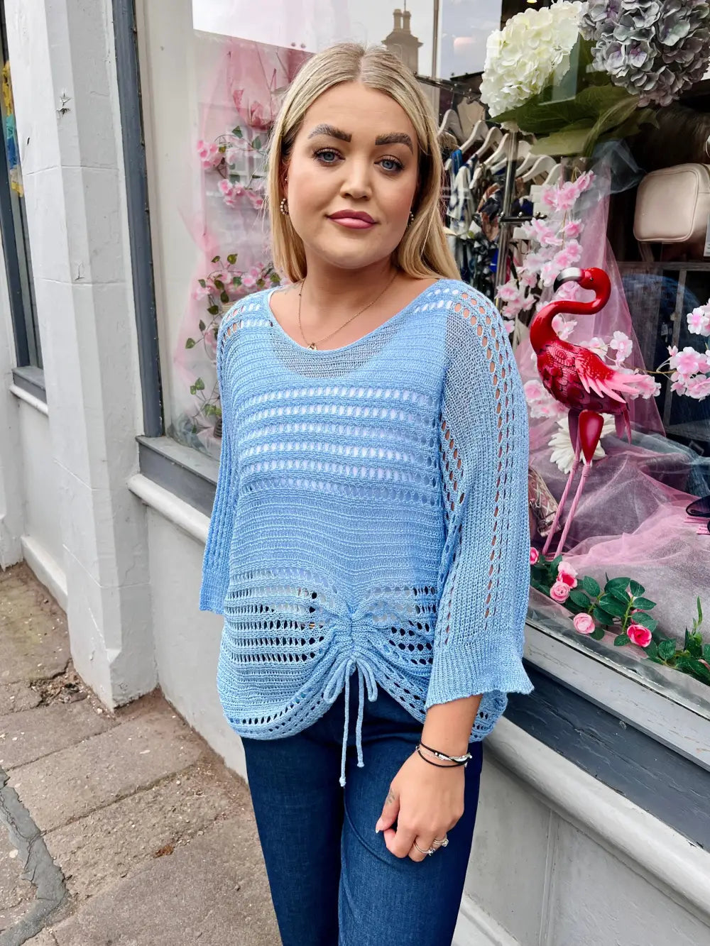 Peyton Fine Knit LIGHT BLUE