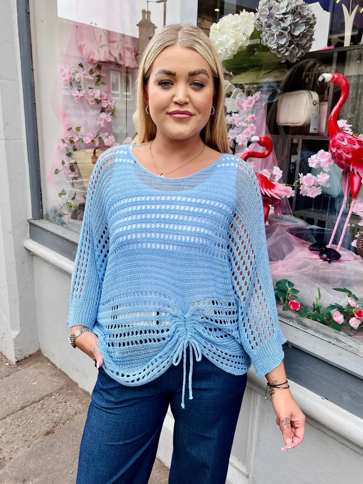 Peyton Fine Knit LIGHT BLUE
