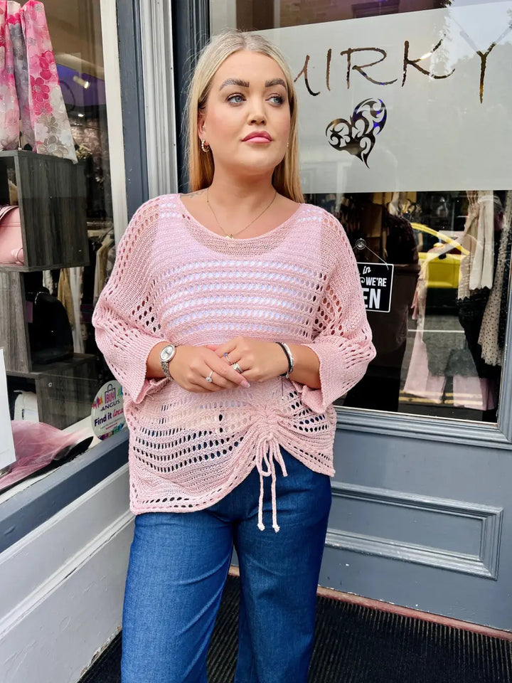 Peyton Fine Knit LIGHT PINK