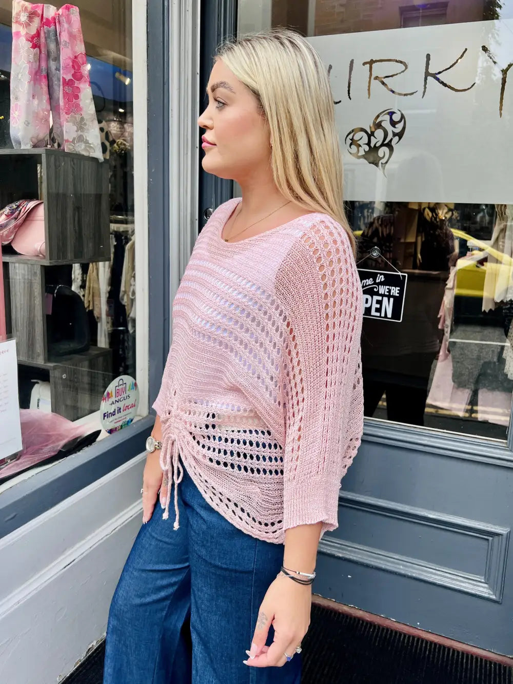 Peyton Fine Knit LIGHT PINK