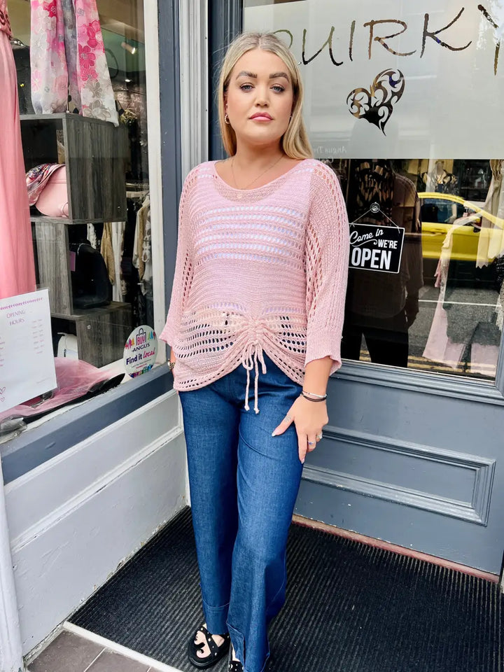 Peyton Fine Knit LIGHT PINK