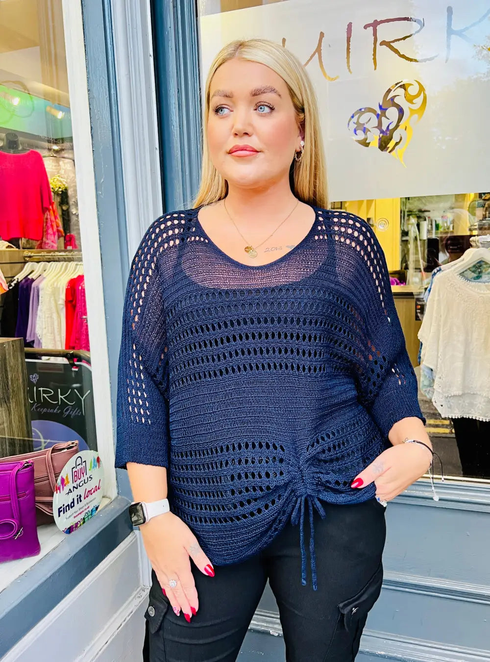 Peyton Fine Knit NAVY