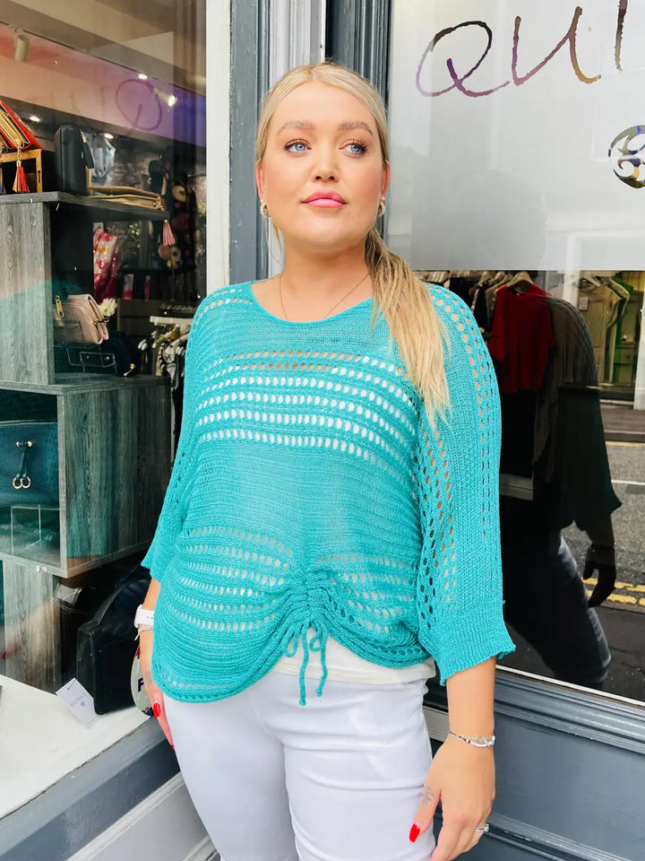 Peyton Fine Knit SEAGREEN