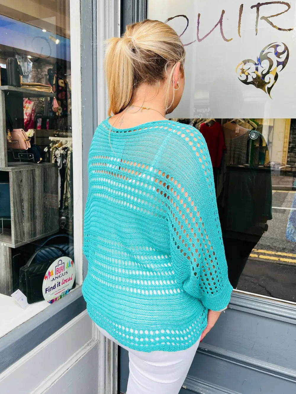 Peyton Fine Knit SEAGREEN