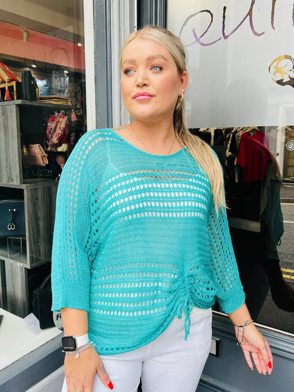 Peyton Fine Knit SEAGREEN