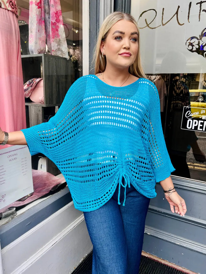 Peyton Fine Knit TURQUOISE