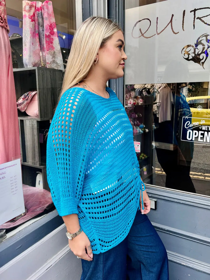 Peyton Fine Knit TURQUOISE
