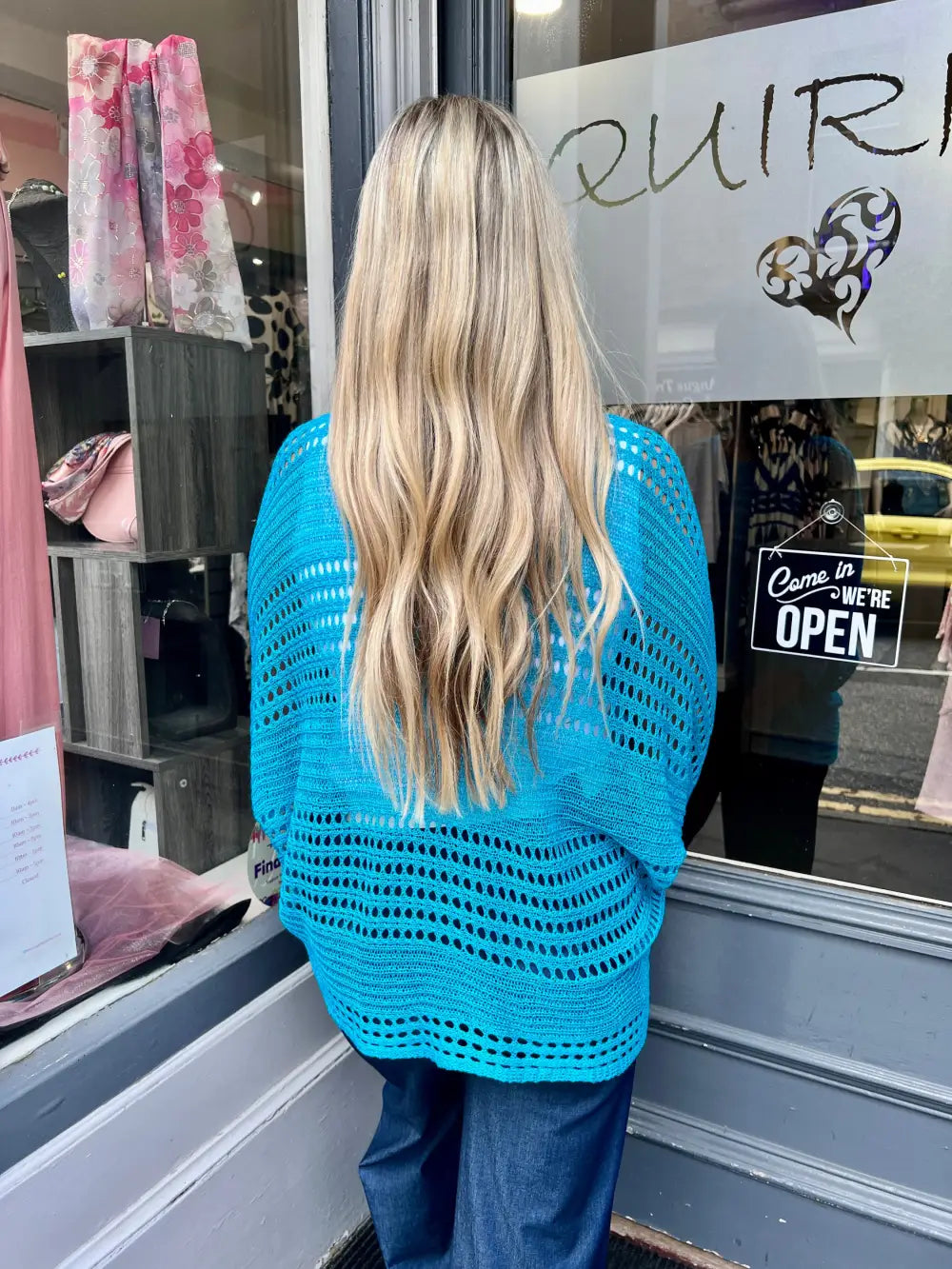 Peyton Fine Knit TURQUOISE