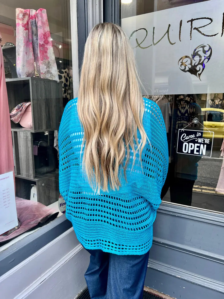 Peyton Fine Knit TURQUOISE